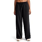 Reebok Womens Tonal Wide Leg Sweatpant, Standard Fit, 30” Inseam, Midweight Cotton-Poly Fabric