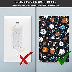 Pznen Light Switch Cover Plate, Sports Collection