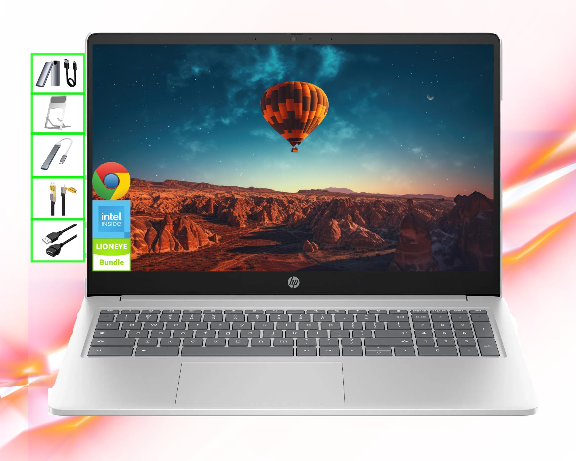 HP Chromebook | 15" HD Laptop | 8GB RAM | 64GB