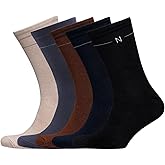 NUDUS Bamboo Rayon Men’s Socks – Premium Quality, Very Soft Thin Breathable - 5 Pair Luxury Gift Box – Moisture Wicking