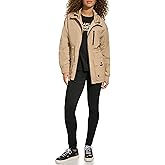 KARL LAGERFELD Women's Soft Windbreaker Rain Wear Durable 3 Pocket Anorak