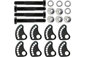 BIGLKNM Camber Bolts Kit for Chevy Silverado 1500 2500 3500 GMC Sierra 1500 2500 3500 2WD 4WD; 4 Pcs Caster/Camber Alignment Bolt