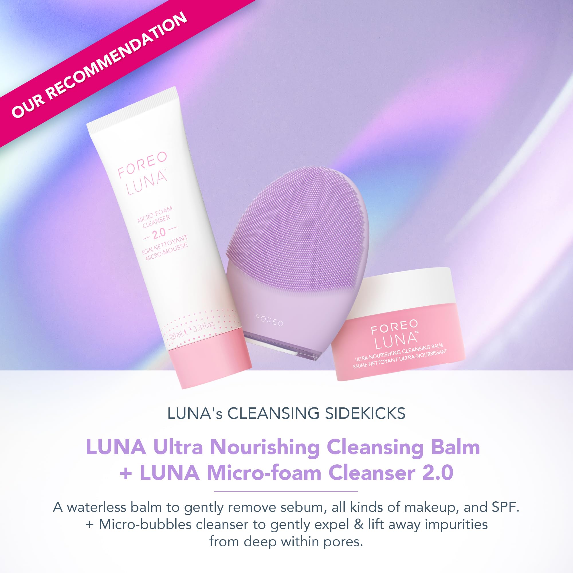 FOREO LUNA 4 Face Cleansing Brush - Firming Face Massager - Anti Aging Care - Enhances Absorption - Simple Skin Care Tools - Sensitive Skin