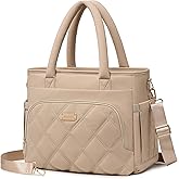 Artelaris Lunch Bag Women, Adult Insulated Lunch Box, Leakproof Lunch Cooler Bag, Reusable Large Lunch Cooler for Work, Picnic, Travel (Khaki)