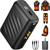 RIAFOX DC Output 7.4V 20000mAh USB 5V2A Battery Pack Heated Clothing Women Men Jacket Coat Blanket Camping Chair Charger Power Bank for Wulcea Venustas Weamest Kovnlo Gotobi Ororo Tidewe Mnzz