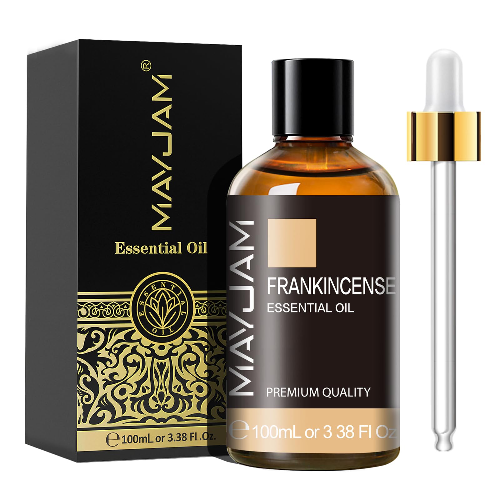 MAYJAM Frankincense Essential Oils 100ML, Frankincense Oil for Diffuser, Humidifier, DIY, Home, Office
