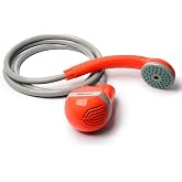 Ivation Portable Outdoor Shower, Battery Powered - Compact Handheld Rechargeable Camping Showerhead - Pumps Water from Bucket