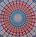 Popular Handicrafts Tapestry Wall Hanging Hippie Mandala Bohemian Hippy Psychedelic Intricate Floral Design Indian Tapestries Bedspread 84 x 90 Inches (215cm x 230cm) Red Yellow