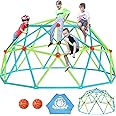 Zupapa 10FT Climbing Dome, Experience Ultimate Fun with The 2025 Upgraded Decagonal Geo Dome Climber - Supports 1000LBS Outdoor Playset and Easy Assembly Play Equipment for Kids (Green, 10FT)
