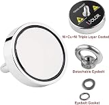 Uolor Magnet Fishing Kit N35 Eyebolt Neodymium 160KG 353LB 20M Rope Gloves view 5