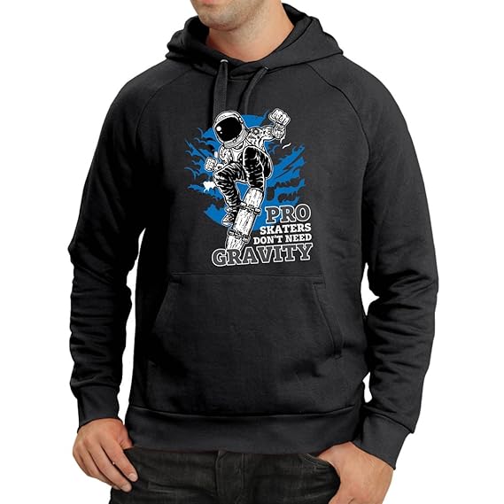 lepni.me Kapuzenpullover Pro Skaters Don't Need Gravity - Skateboard Sprüche, Skate Leben Zitate