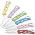 SWBIYING 6 Pcs Pocket Knife Set,Pocket Knives & Folding KnivesSmall Mini Pocket Knife,Pocket Knife for Women,Cute Key Accessories,Edc Knife,Cool Gadgets,Box Cutter