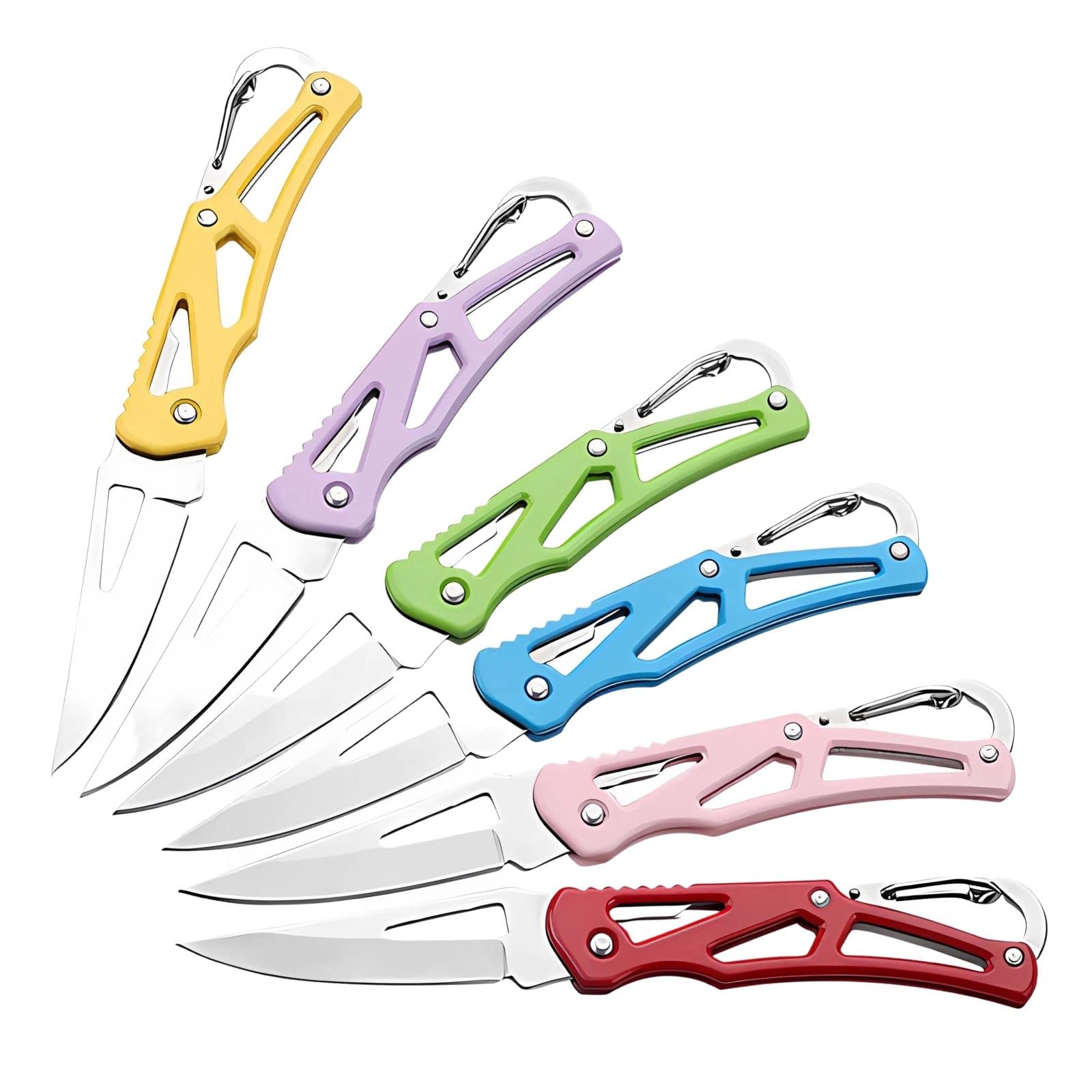 Photo 1 of SWBIYING 6 Pcs Pocket Knife Set,Pocket Knives & Folding KnivesSmall Mini Pocket Knife,Pocket Knife for Women,Cute Key Accessories,Edc Knife,Cool Gadgets,Box Cutter