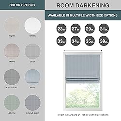 Madison Park Galen Cordless Roman Shades - Fabric