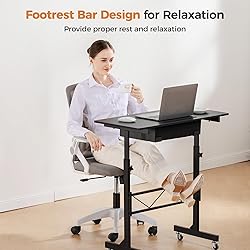 GTRACING Small Standing Desk Adjustable Height