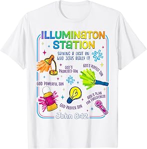 Illumination Station Vbs 2026 Jesus Light of The World T-Shirt