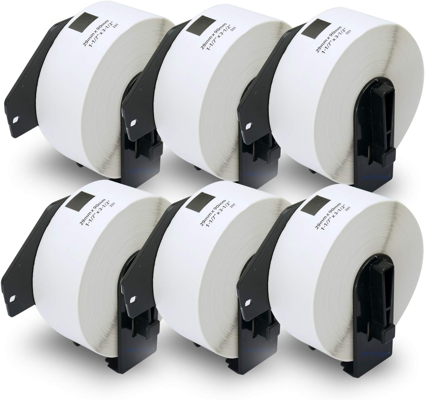 BETCKEY - 6 Rolls DK-11201 Labels, 29mm x 90mm, 2400 Standard Address Labels Compatible with Brother QL Label Printers