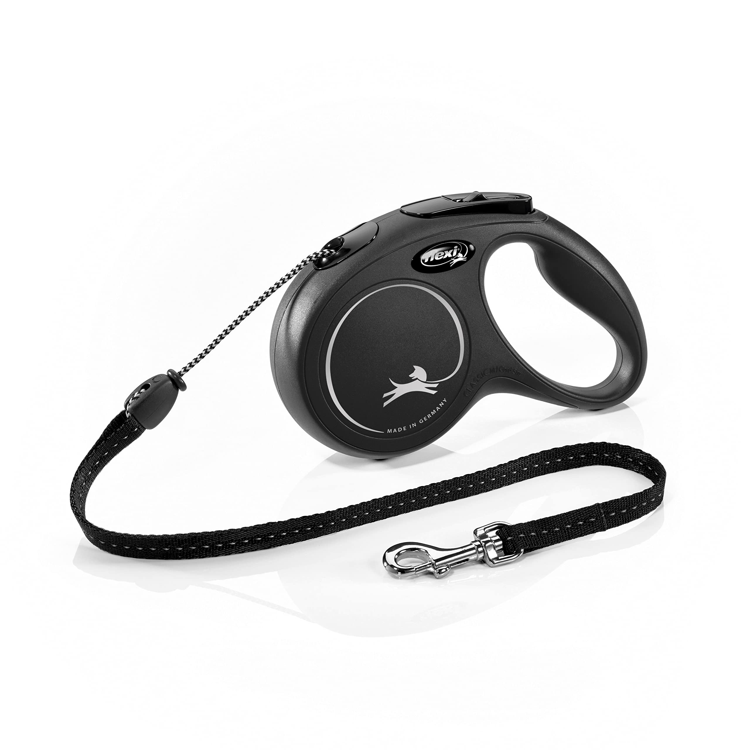 flexi New Classic Retractable Lead Cord, Medium, Black — image 1