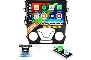 [2+64G] Android 13 Car Stereo for Ford Fusion Mondeo 2013-2019 with Carplay&Android Auto,9 Inch Touch Screen Car Radio with M