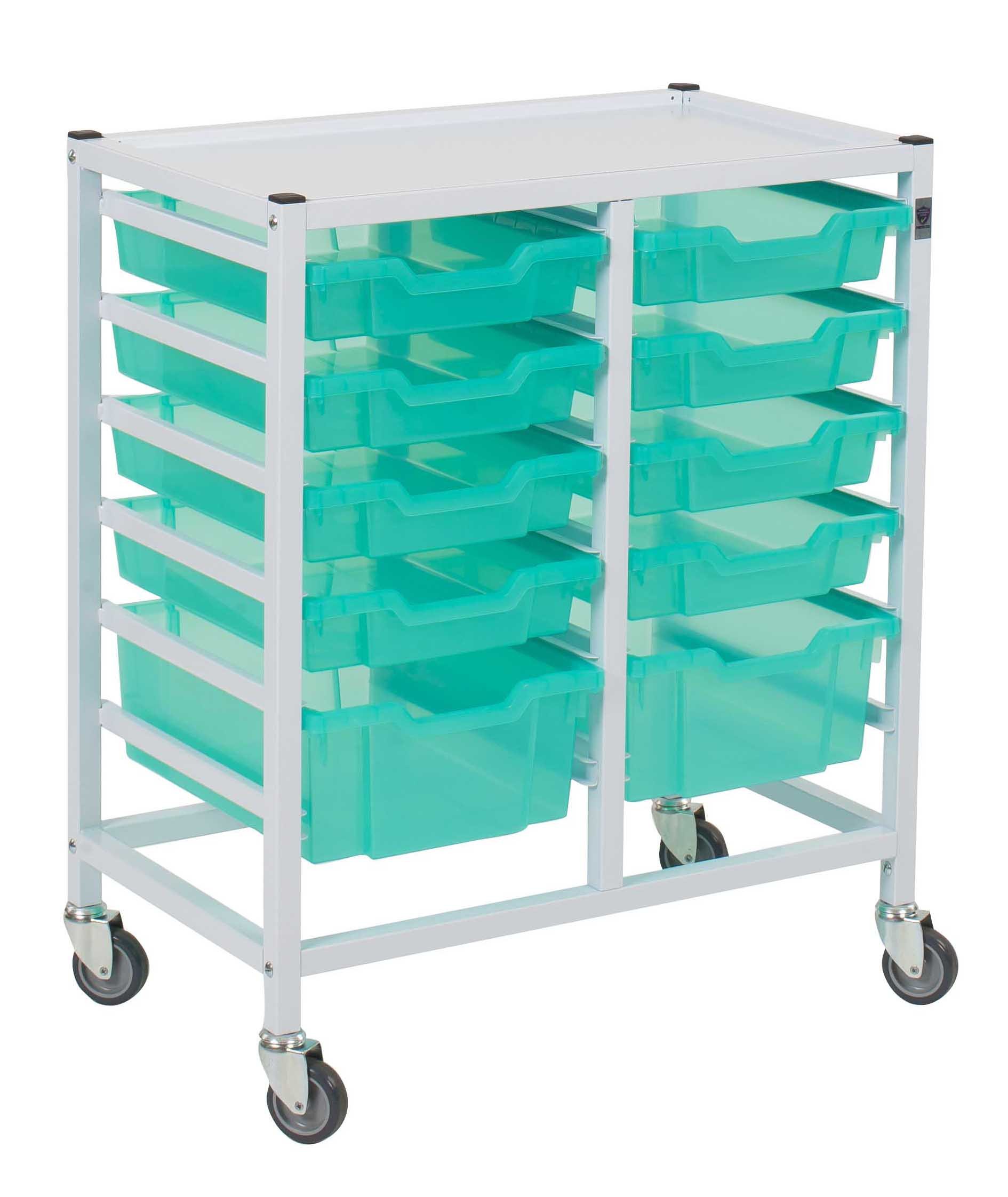 Gratnells HospitalGrade Range Compact Medical Trolley with Storage