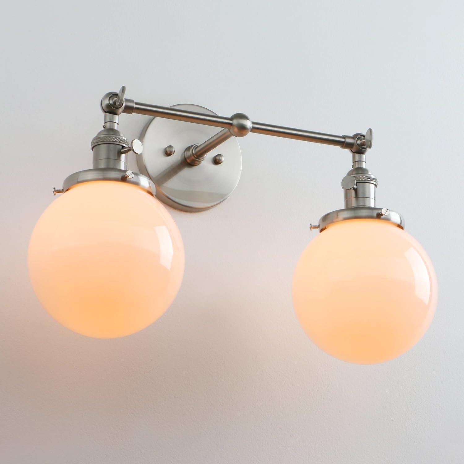 Pathson Industrial Wall Sconce 2 Light Bathroom Vanity Lights