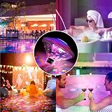 Esoes Floating Hot Tub Lights 7 Modes Colorful Disco Underwater Lamp view 3