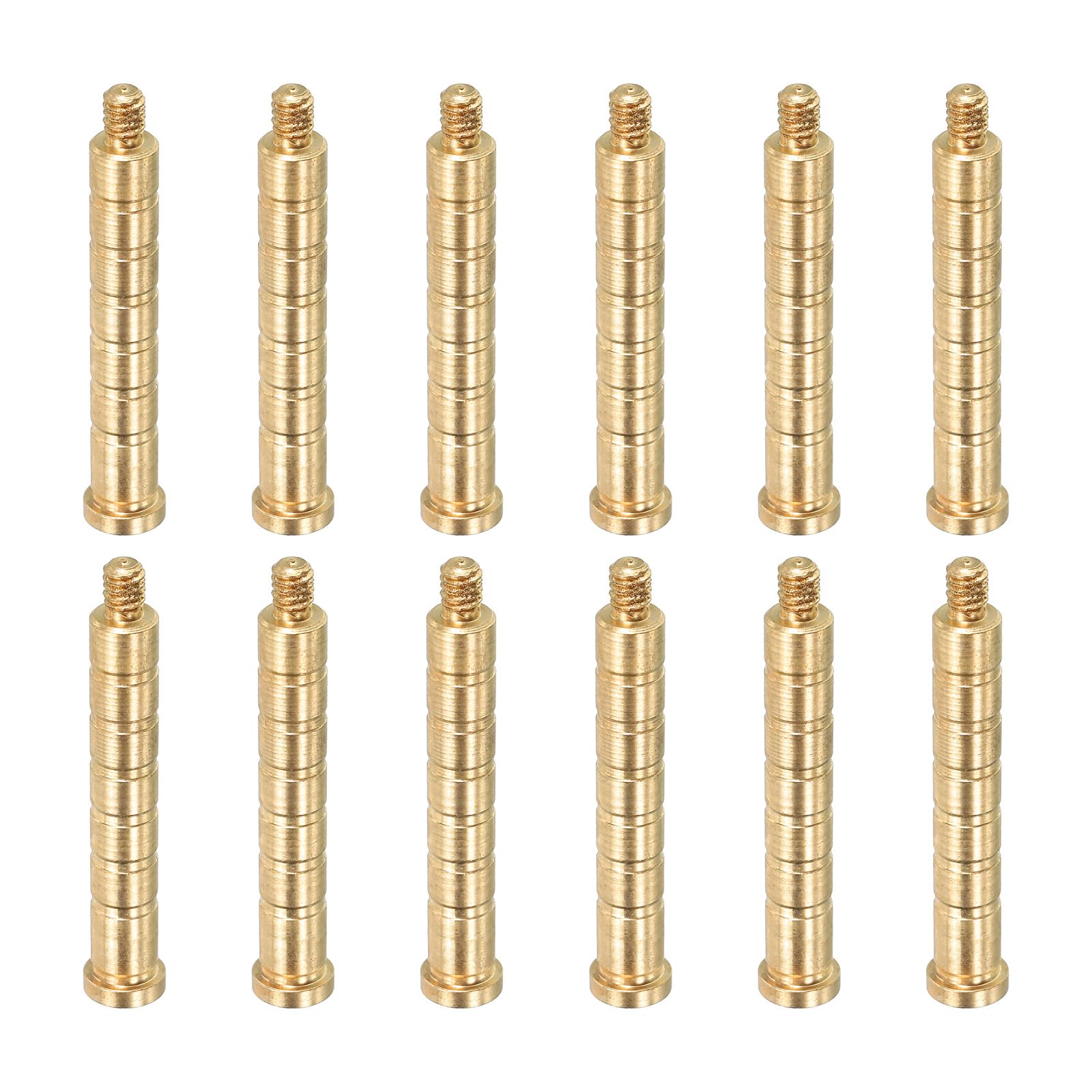 PATIKIL 100 Grain Archery Arrow Insert 0.244 Inch, 12 Pack Brass Arrow Weight Bolt for Field Points Shaft