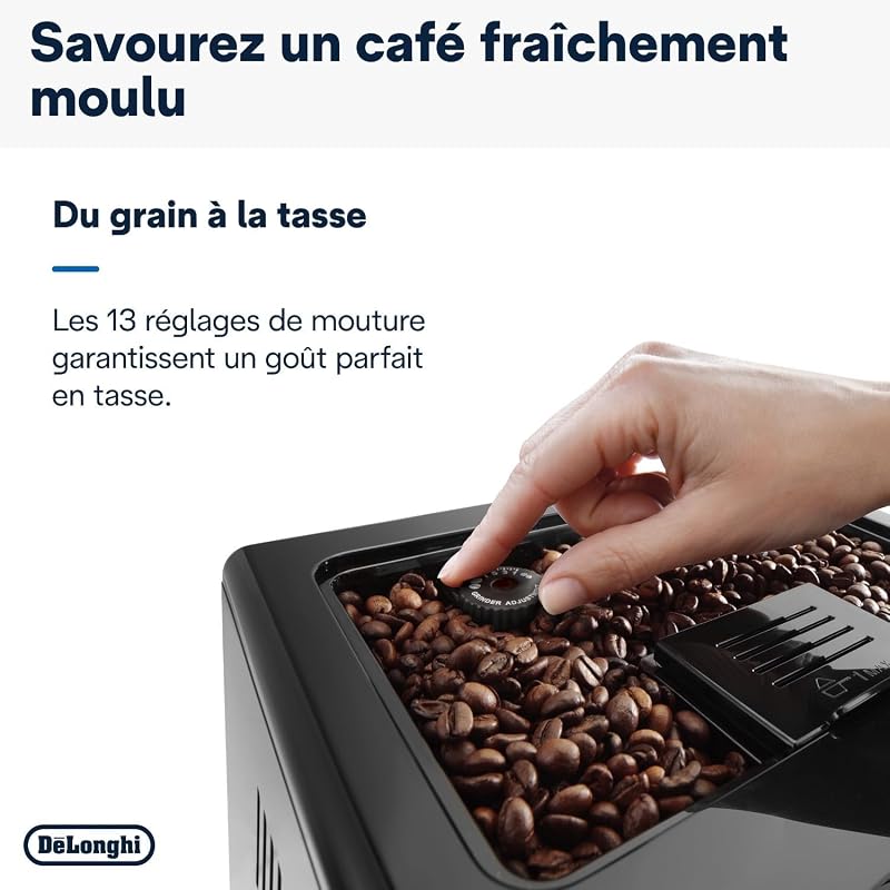 Eletta Cappuccino - Machine à Café Automatique 8 Boissons Noir