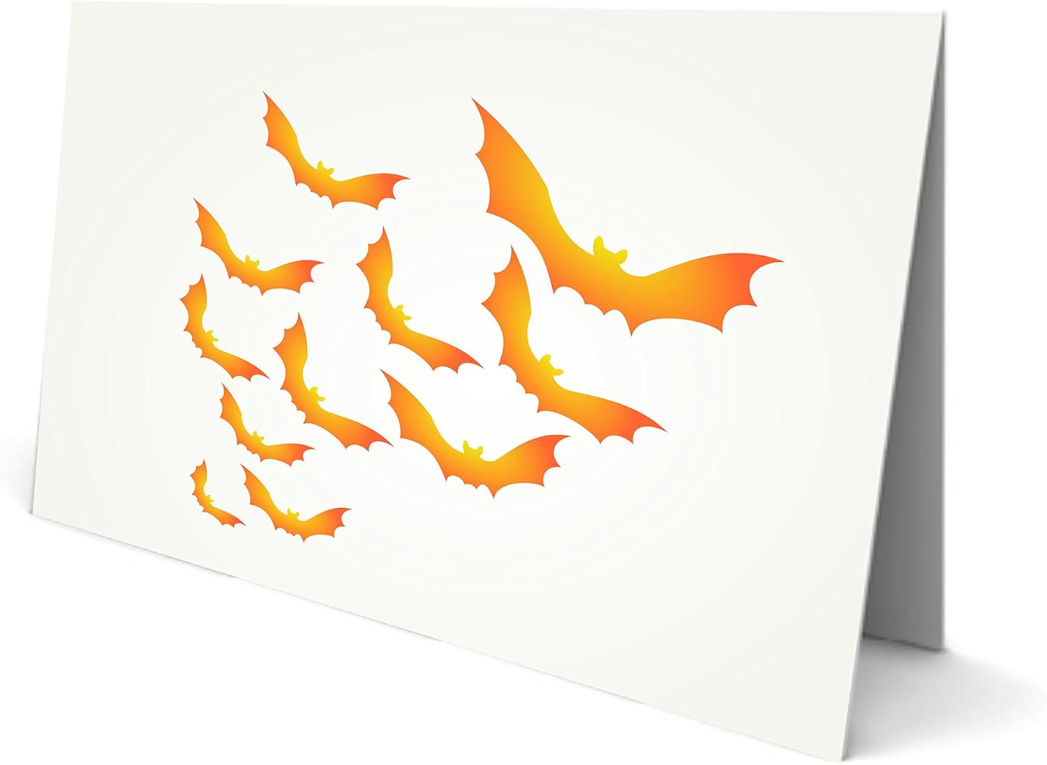 Bat Stencil - 21.5 x 25.5cm (M) - Reusable Halloween Day of The Dead Scary Kids Colony Cloud of Bats Wall Stencil Template - Image 5