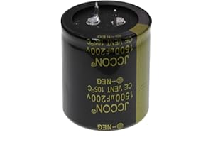 HUABAN 2 Pieces 200V 1500UF 2 Pin Solder Snap-in Terminal Electrolytic Capacitor 200 Volt 1500 uF
