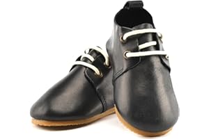 Piper Finn Low Top Oxford Kids Shoes Girls & Boys Dress Shoes Girls' & Boys' Oxfords Toddler Boots with Waxed Leather, Cotton Laces, Cushioned Insoles & Soft/Hard Soles