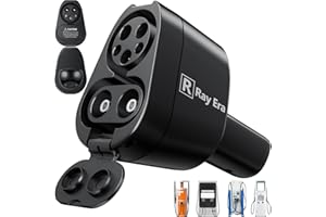 2-in-1 CCS1 to Tesla Adapter with J1772, 500V 400A 250kW DC Fast Charger and 80A/250V AC, NACS Compatible, Fits Tesla Model 3