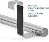 Tatkraft Horizon Over Door Towel Rail Holder Stainless Steel Kitchen Bathroom view 6