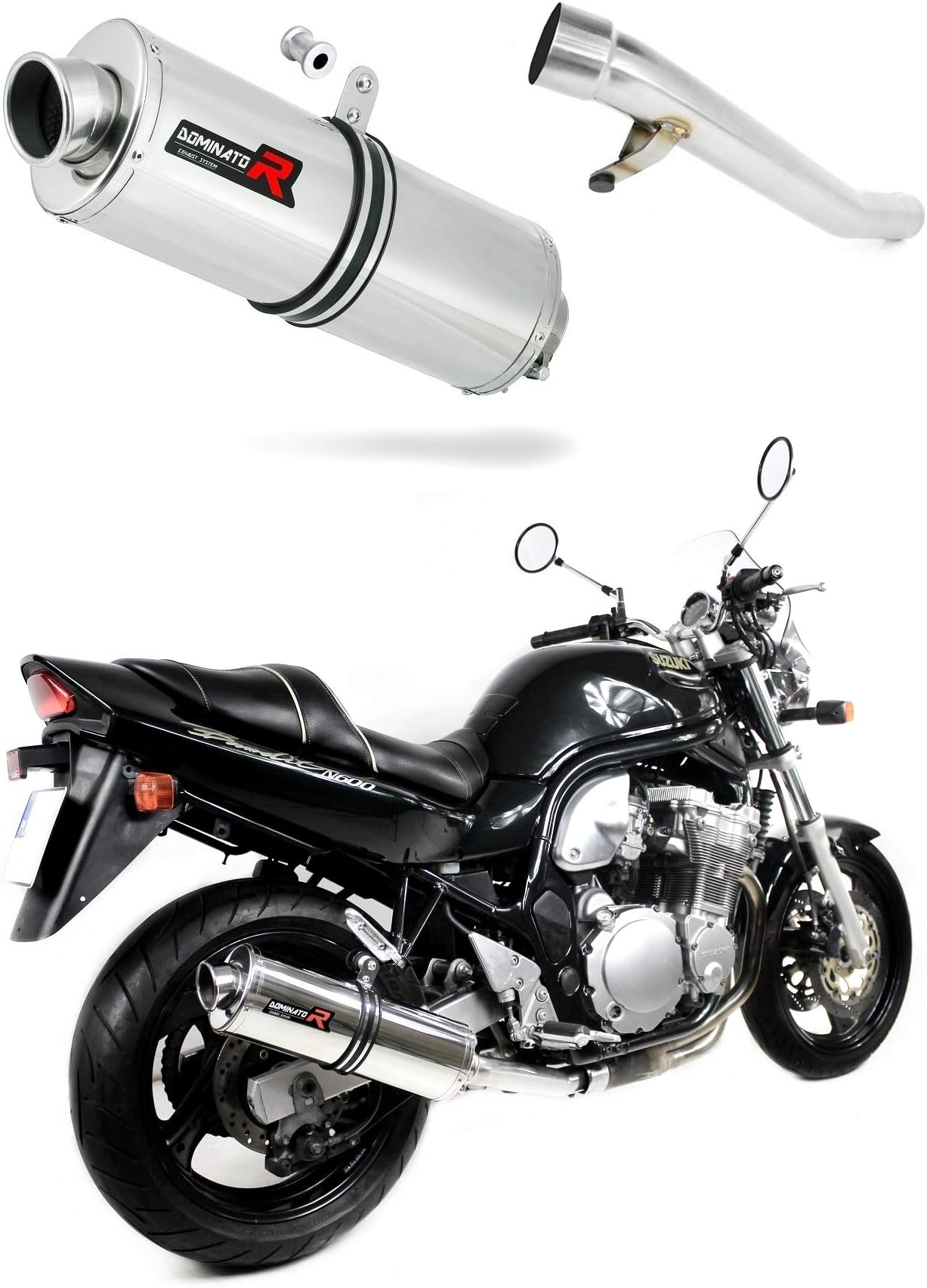 DOMINATOR Exhaust SUZUKI GSF 600 BANDIT 95-99 + DB KILLER (OVAL)