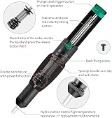 MOGAOPI Desoldering Wick & Solder Sucker Pump 2.5mm x 1.5m Braid, Pump Tool view 2