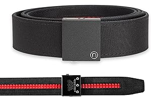 Nexbelt EDC Tactical Ratchet Belt – 1.5" Black Nylon, Quick-Release, Adjustable for Appendix Carry, Fits Up to 50" Waist