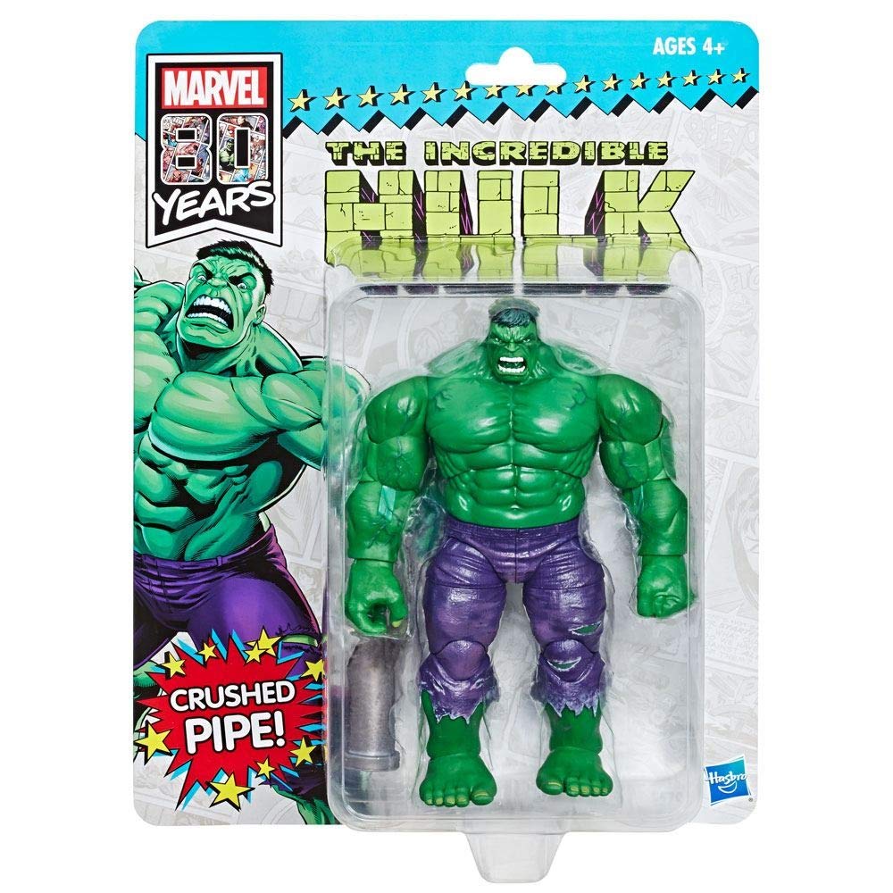 Hasbro-Vin Green Hulk Figure 18 cm Marvel 80's Exclusive Sd Comic Con, Multicolor (HSBE5795E50)