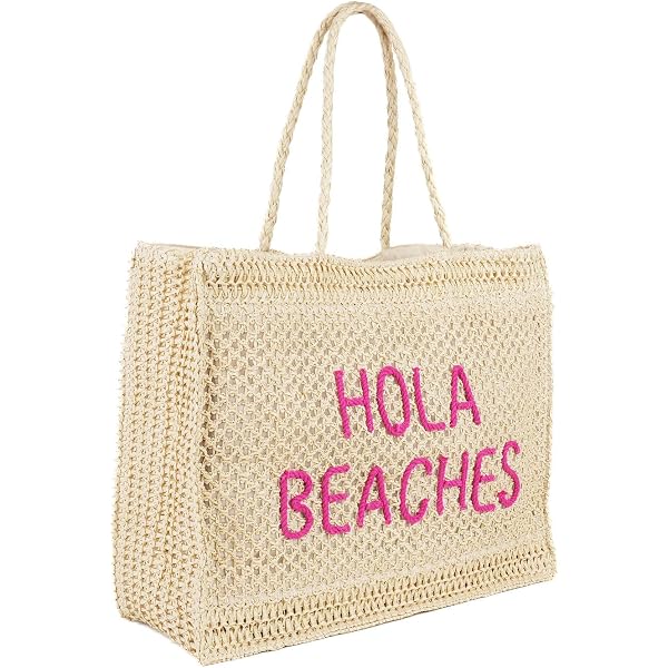 Amazon.com: Sand Everywhere Cute Tote Bag: Woven Shopper Bag 