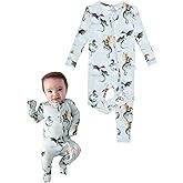 Posh Peanut Convertible Baby Sleepers - Boys Footless Baby Pajamas with 2 Way Zipper for Easy Diaper Changes