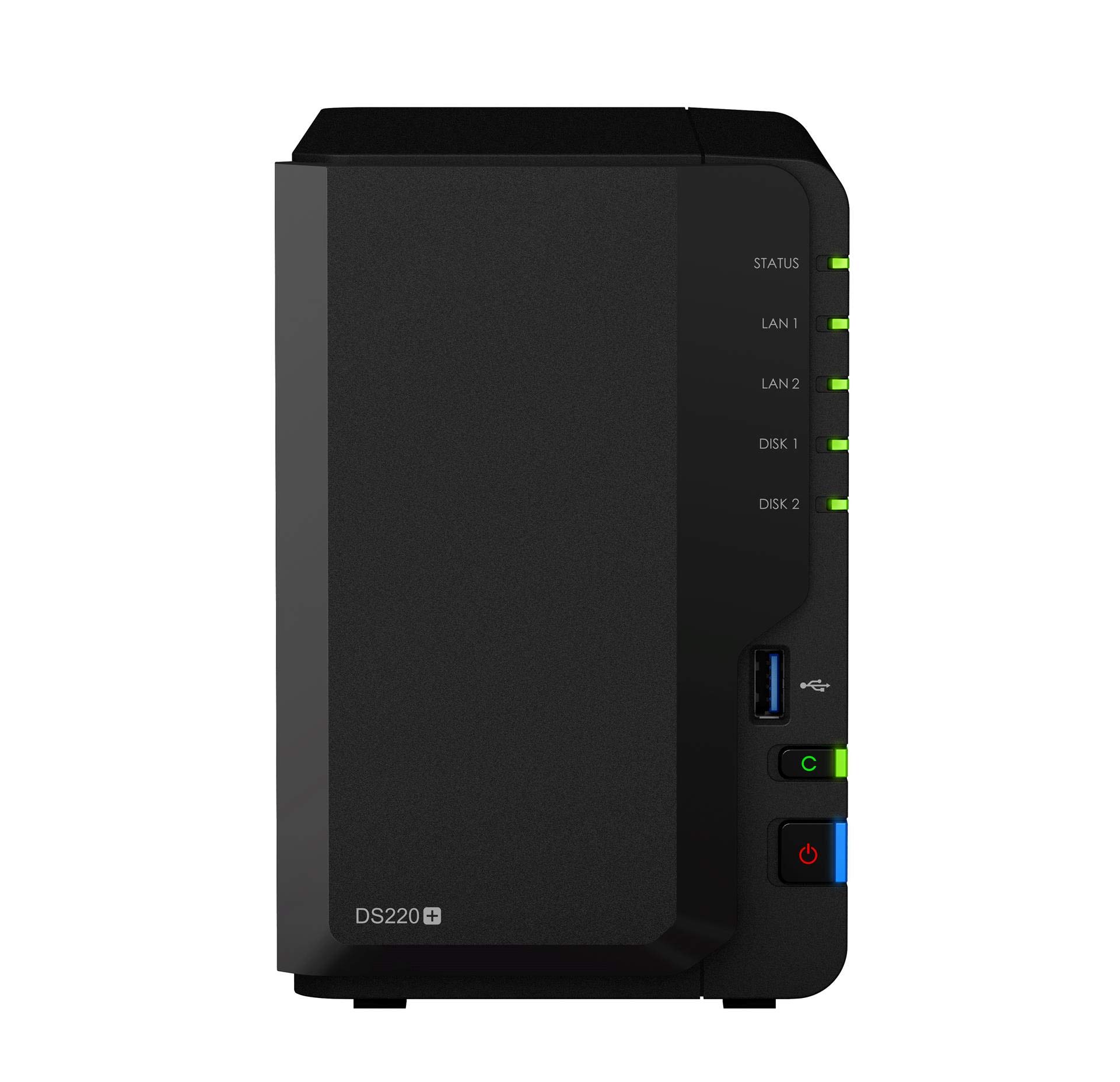 Synology 2 bay NAS DiskStation DS220+ (Diskless),Black