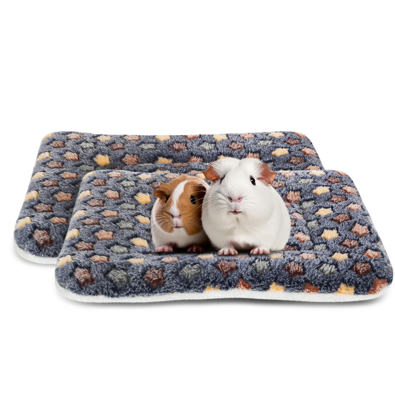 ARCTIC EAGLE 2 Pack Guinea Pig Bed - 10 x 13 Inch Guinea Pig Pee Pads Bedding - Washable and Thickness Upgrade (Dark Blue,M)