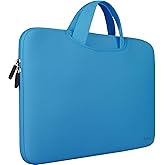 Laptop Sleeve Case 15.6 Inch, Durable Slim Briefcase Handle Bag & with Extra Pockets, Notebook Computer Protective Case for 15 15.6 inch HP, Dell, Acer, Asus, Chromebook, Ultrabook, Sky Blue