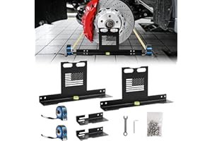Upgraded Wheel Alignment Tool Kit- Automotive Wheel Alignment Tool Without Removing Calipers,Toe Alignment Tool Plates with 2