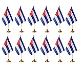 ZXvZYT Cuba Flag Cuban Desk Flag Small Mini Cuban