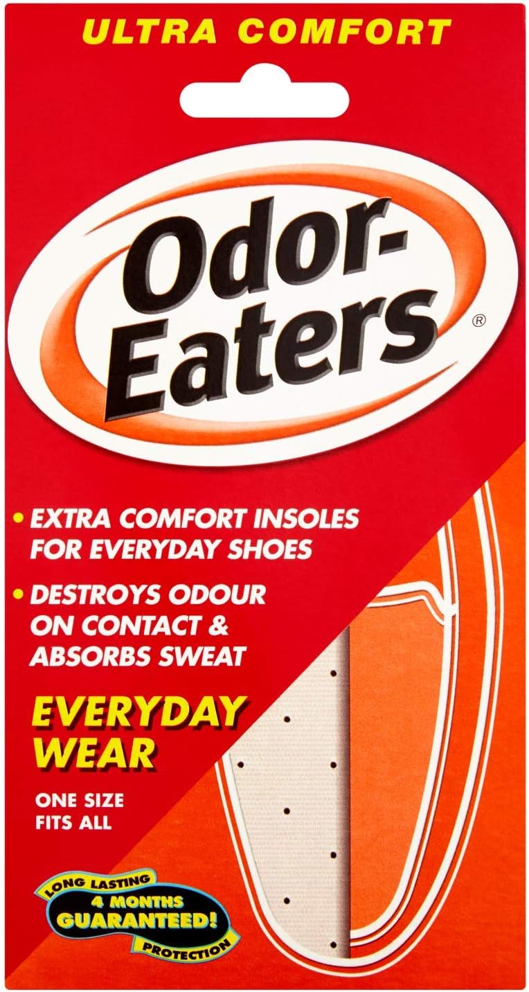 Odor-Eaters Ultra Comfort Insoles, Pack of 6 - Odour-Destroying