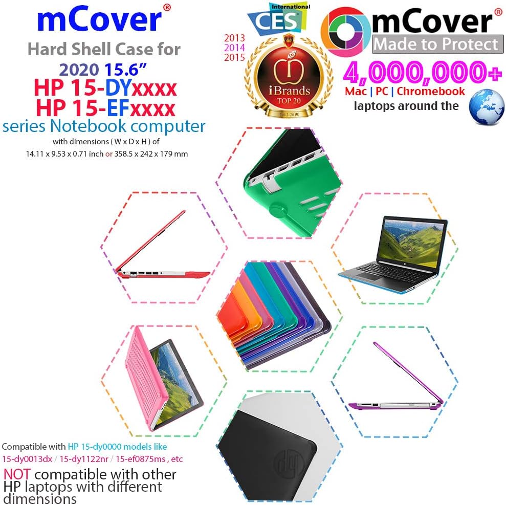 mCover Hard Shell Case Compatible with 15.6" HP 15s-fqXXXX /15s-eqXXXX /15-dyXXXX/15-efXXXX Series Notebook PC (**Not for Any other model**) (Clear) - Image 5