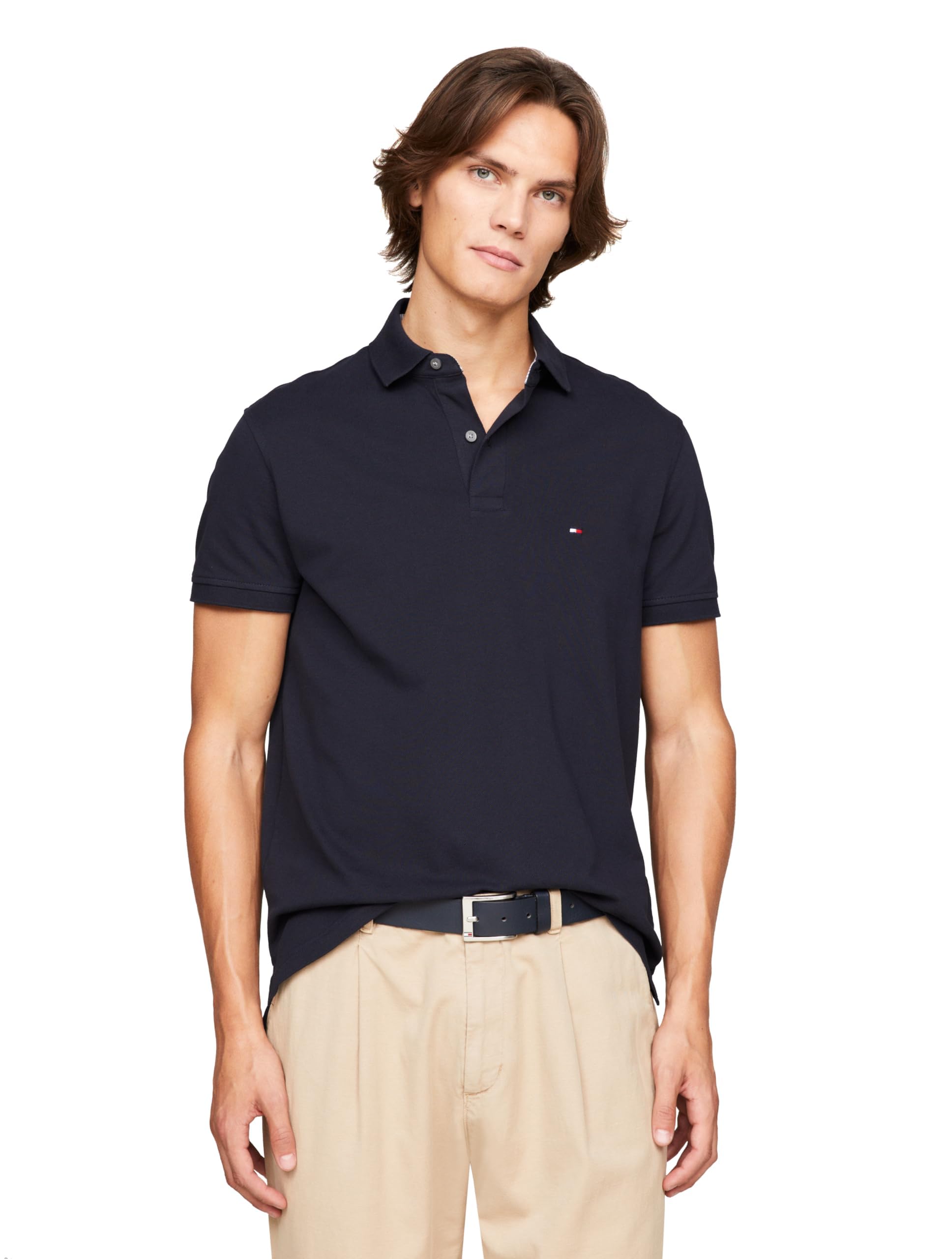Tommy Hilfiger Men’s 1985 Slim Short Sleeve Polo