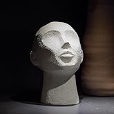 LC LCdecohome Abstract Decor Sculptures Home Decor - Resin Thinker Human Head Statue Shelf Decorations Bust Statues for Living Room Office Table Art Decor Accents 7.25 * 6.25 * 8.5 Inch