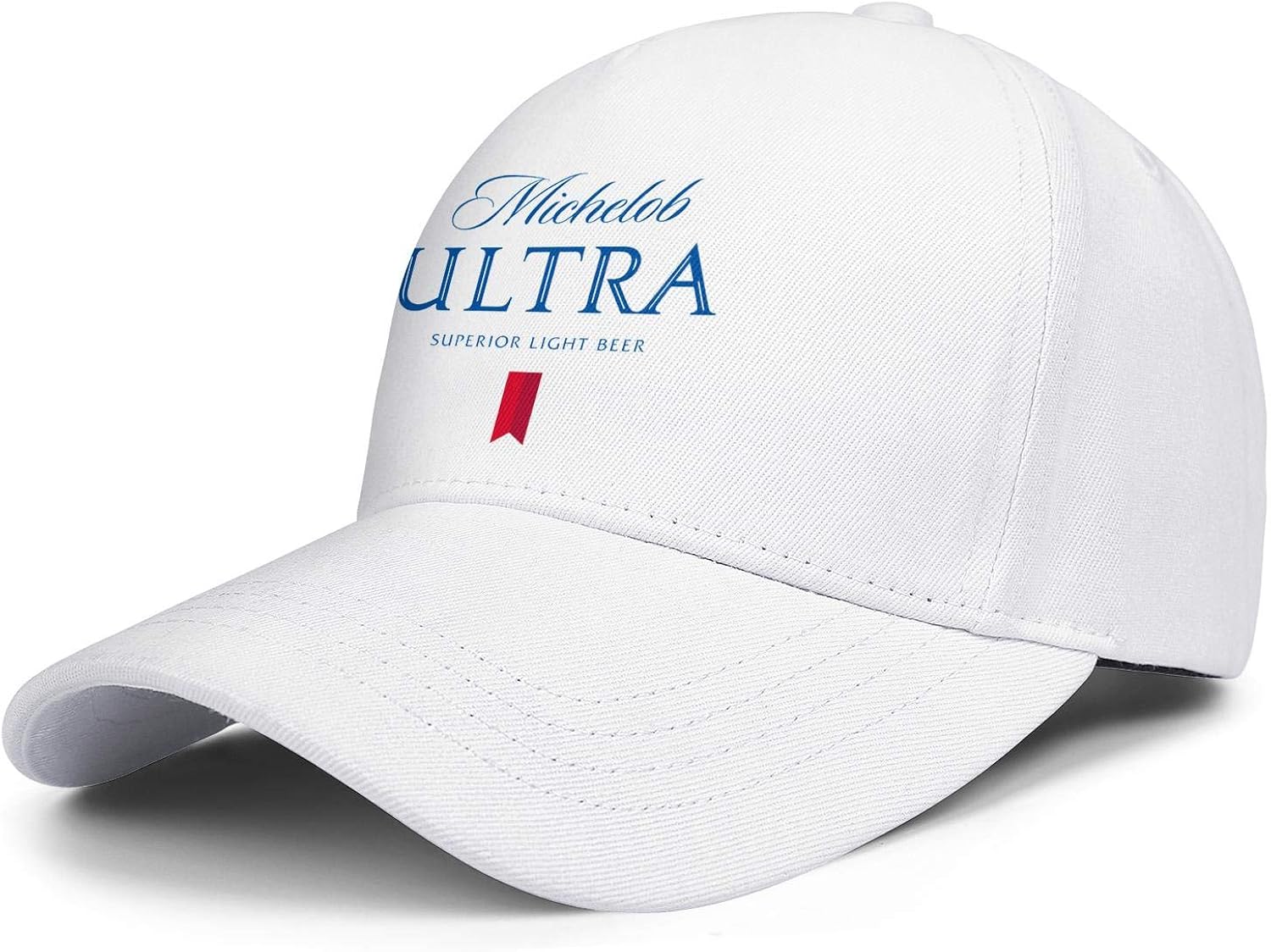 Unisex MichelobUltraBeer Hat Adjustable Fitted Dad Baseball Cap Trucker Hat Cowboy Hat White