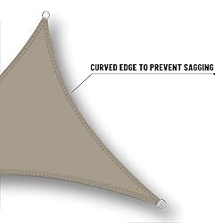 SUNNY GUARD Waterproof Sun Shade Sail 16' x 16' x